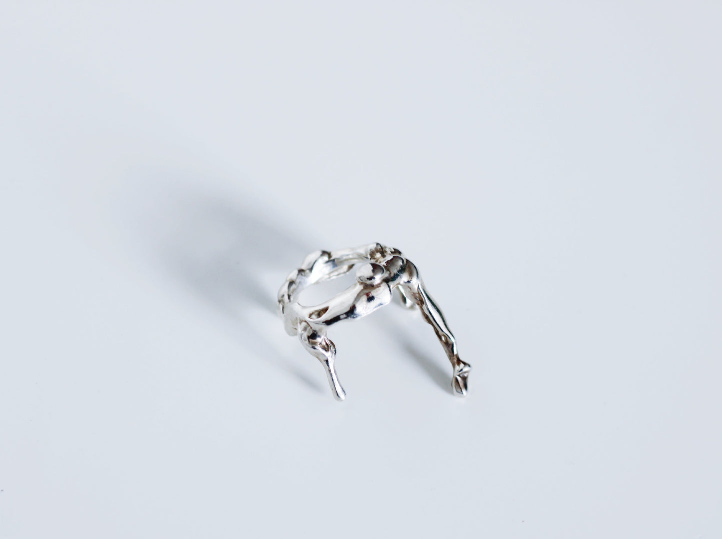 Small Aqua Drop Ring